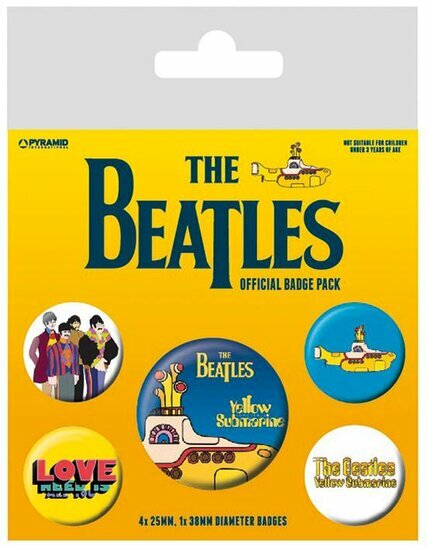 BEATLES - Yellow Submarine - Pack 5 badges