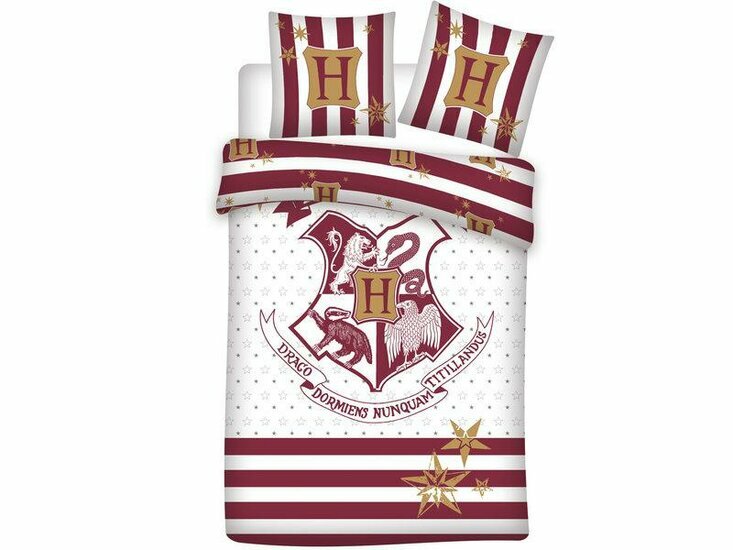 HARRY POTTER - Duvet Cover 200x200cm - Hogwarts &#039;100% Coton&#039;