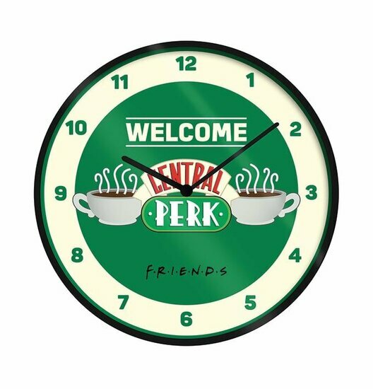FRIENDS - Central Perk - Plastic Clock 25cm Diameter