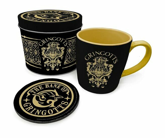 HARRY POTTER - Gringotts - Mug &amp; coaster in metal tin