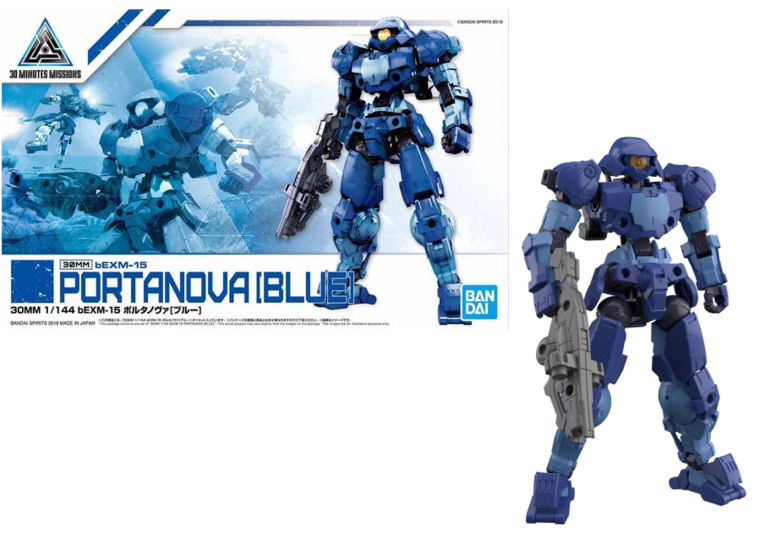 GUNDAM - 30MM 1/144 bEXM-15 Portanova BLUE - Model Kit