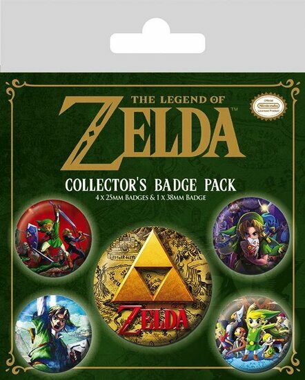 ZELDA - Pack 5 Badges - The Legend of Zelda CLASSIC
