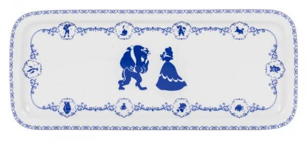 DISNEY - BEAUTY &amp; THE BEAST - Cake Plate &#039;Porcelain&#039;