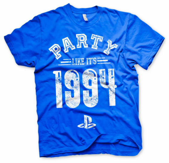 PLAYSTATION - T-Shirt Party Like It&#039;s 1994 - BLUE (L)