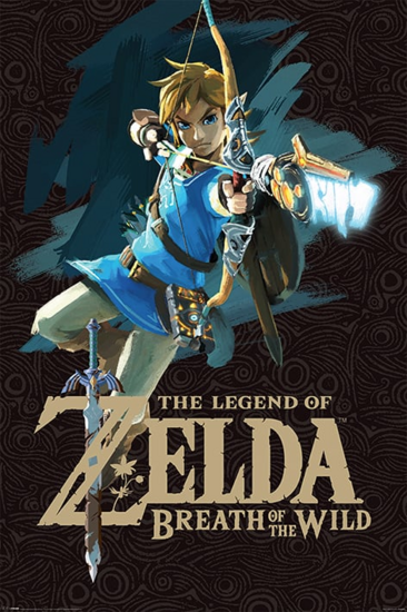 ZELDA - Poster 61X91 - Breath of the Wild &#039;Game Cover&#039;