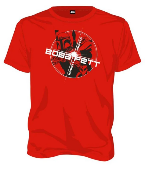 STAR WARS - T-Shirt Boba Fett Bounty Hunter - Red (L)
