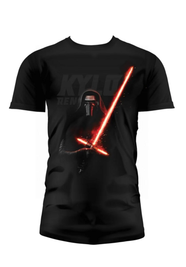 STAR WARS 7 - T-Shirt Kylo Lightsaber - Black (S)