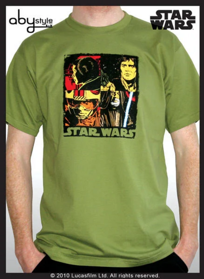 STAR WARS - T-Shirt Pop Art - Green (M)