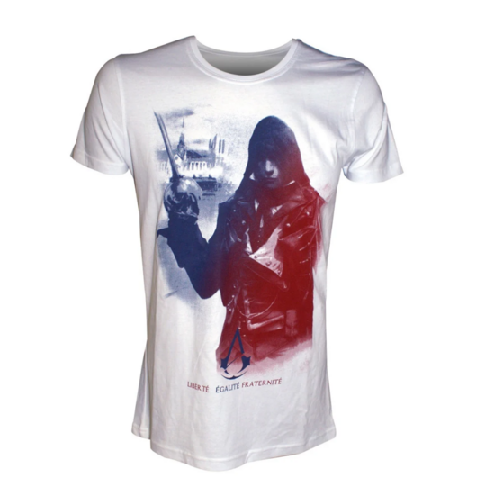 ASSASSIN&#039;S CREED UNITY - T-Shirt White Arno in French Flag (M)