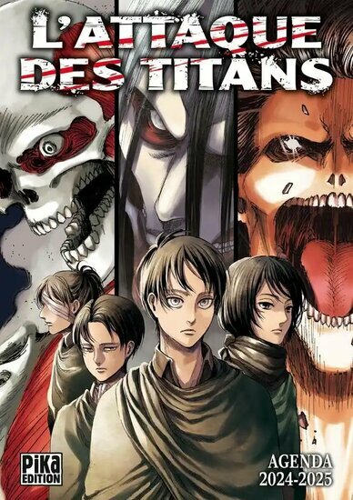 ATTAQUE DES TITANS - Agenda 2024/2025 - Edition Pika