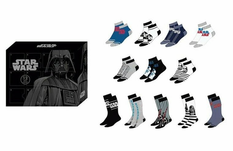 STAR WARS - Gift Box - 12 Pairs of Socks (S 41-46)