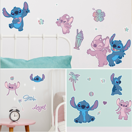 LILO &amp; STICH - Stitch and Angel - Wall Stickers