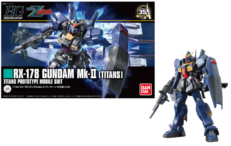 GUNDAM - HGUC RX-178 Gundam MK-II Titans 1/144 - Model Kit