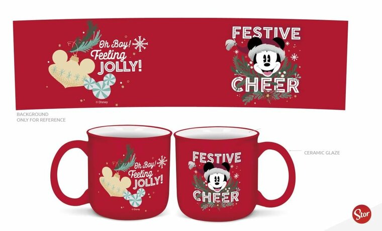 MICKEY - Merry Xmas - Breakfast Mug - 420ml