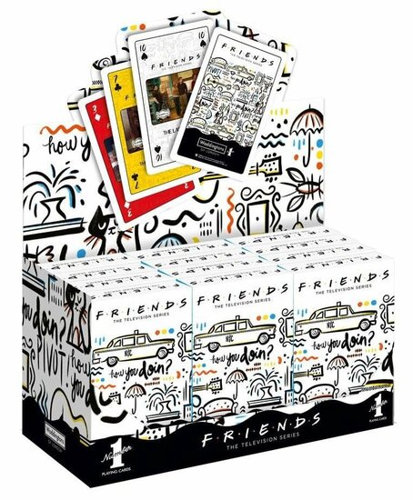 FRIENDS - Jeux de cartes Waddingtons Number 1 - Display 12 pi?ces &#039;FR&#039;