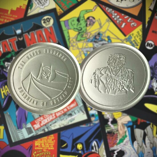 DC COMICS - Batman &amp; The Joker - Metal Coasters Set of 4