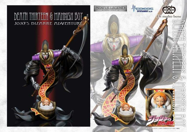 JOJO PART 3 - Death &amp; Man Boy - Statue Legend 22cm