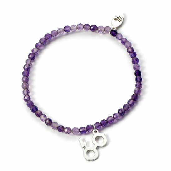 HARRY POTTER - Lightning Bolt -Sterling Silver Charm &amp; Pearls Bracelet