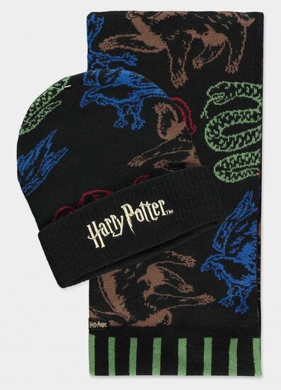 HARRY POTTER - Colors - Beanie &amp; Scarf Gift Set