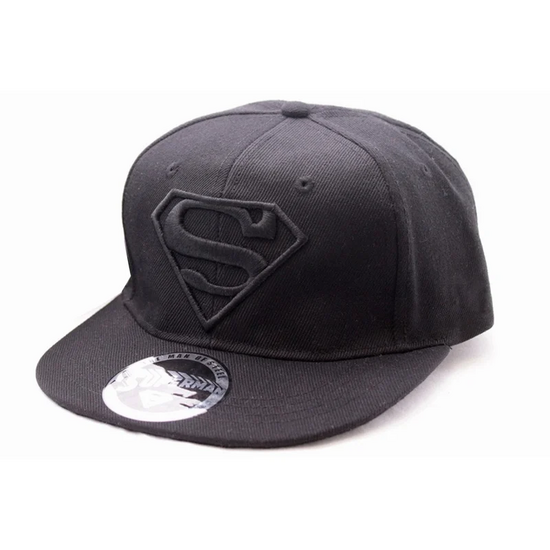 SUPERMAN - Cap DC Comics Logo - Black/Black