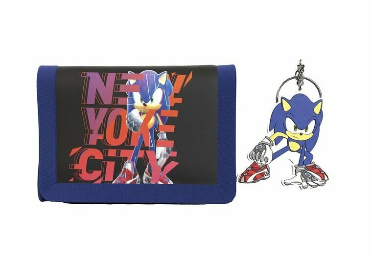 SONIC - Gift Box - Set of Wallet + Rubber Keyring - 2 Stk.