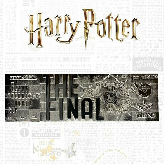 HARRY POTTER - Quidditch World Cup - Silver Plated Collector Ticket