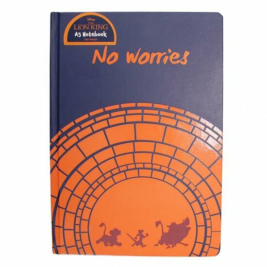 DISNEY - NoteBook A5 - The Lion King &#039;No Worries&#039;