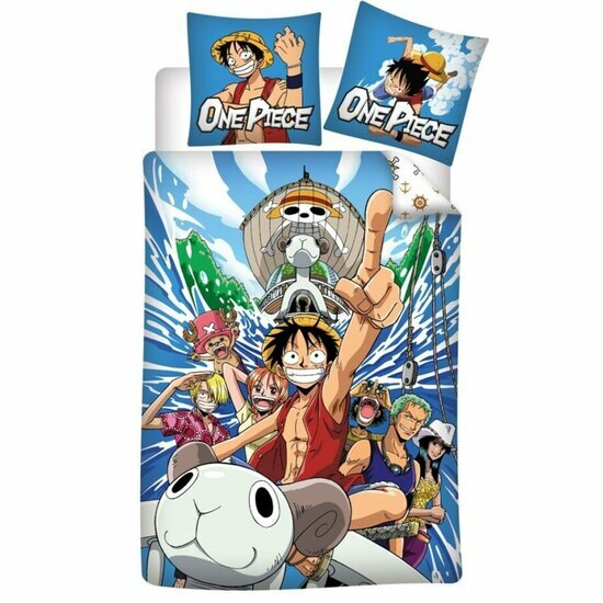 ONE PIECE - Duvet Cover 140x200cm + 65x65cm - Luffy&#039;s crew