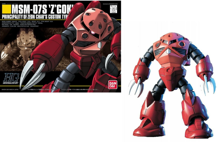 GUNDAM - HGUC 1/144 MSM-07S Z&#039;Gok Zeon Char&#039;s Custom - Model Kit