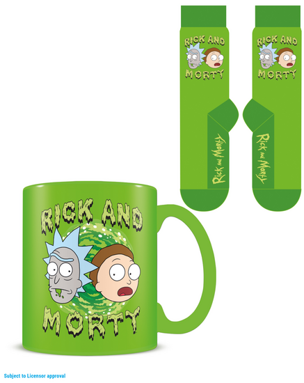 RICK &amp; MORTY - Rick and Morty - Mug 315ml and Socks 41-45