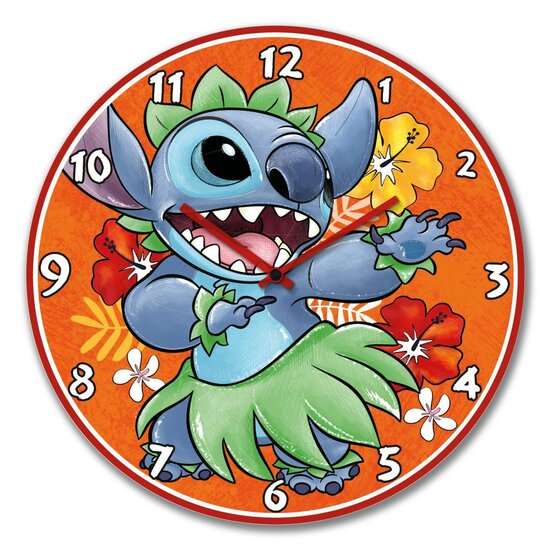 STITCH - Wall Clock 50cm - Orange