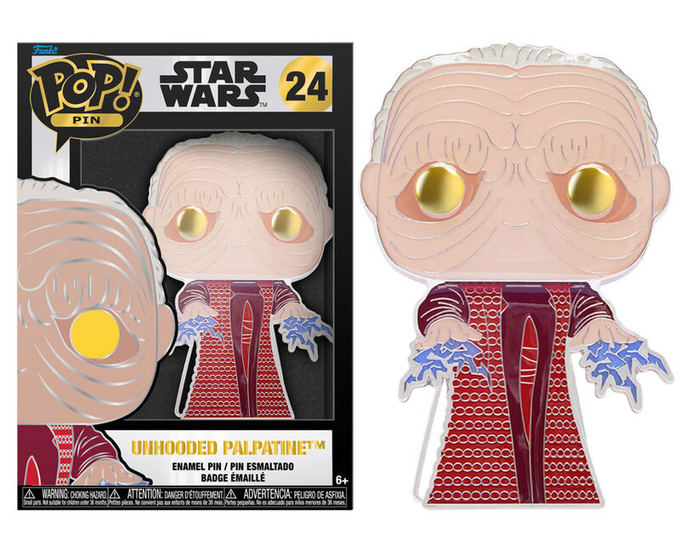 STAR WARS - Pop Large Enamel Pin N? 24 - Unhooded Palpatine
