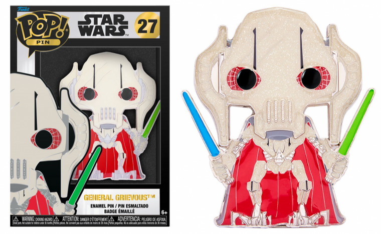 STAR WARS - Pop Large Enamel Pin N? 27 - General Grievous - Chase