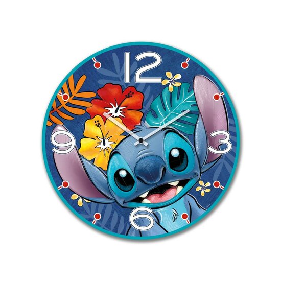 STITCH - Wall Clock 35cm - Blue