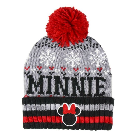 DISNEY - Bonnet Pompon - Jacquard Minnie