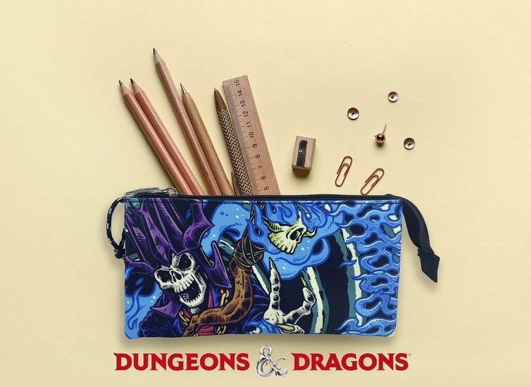DUNGEONS &amp; DRAGONS - Black Light - Triple Pencil Case &#039;22x12x4cm&#039;