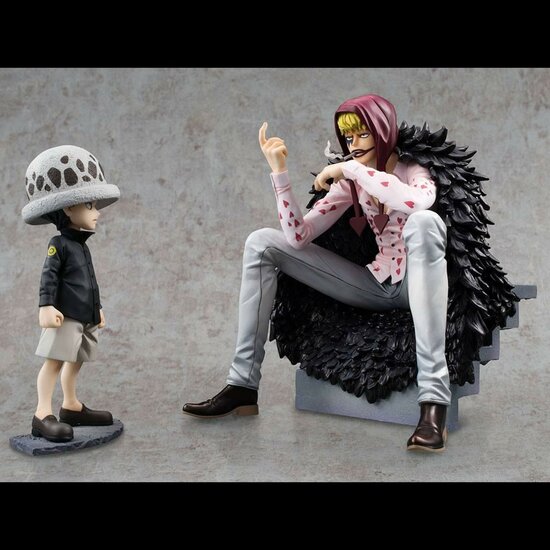ONE PIECE - Corazon &amp; Law - Statue Excellent Model Li. Ed. P.O.P. 17cm