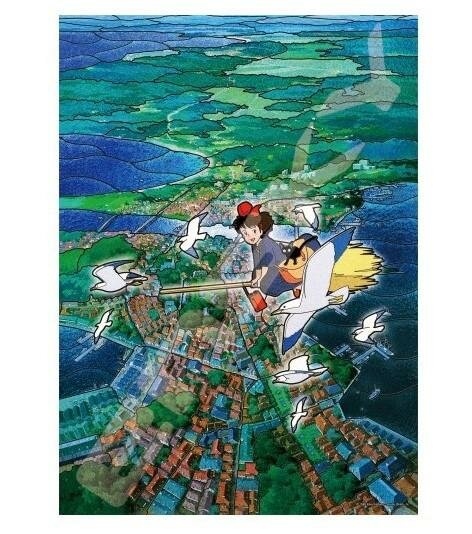 KIKI&#039;S DELIVERY SERVICE - Koriko&#039;s Sky - Stained Glass Puzzle 500P