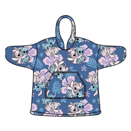 LILO &amp; STITCH -Stitch &amp; Angel-Sweat Poncho -Children Size (7-14 Years)