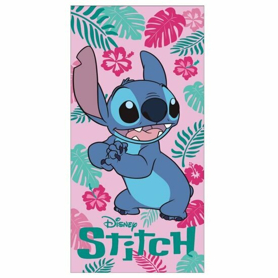 DISNEY - Stitch Flower Pink - Beach Towel 70x140cm