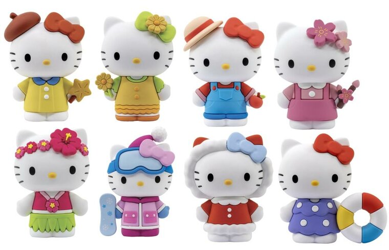 HELLO KITTY - Four Season Series -Assortiment 12 Fig. 7cm Blind Box