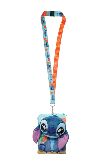 DISNEY - Stitch Sitting &quot;Deluxe&quot; - Lanyard with pouch card holder