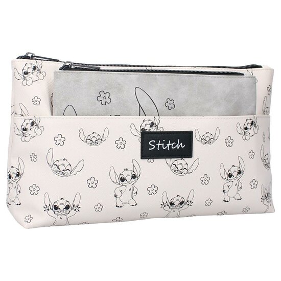STITCH - Cute &amp; Fashion - Double Cosmetic Bag &#039;30x18x8cm&#039;
