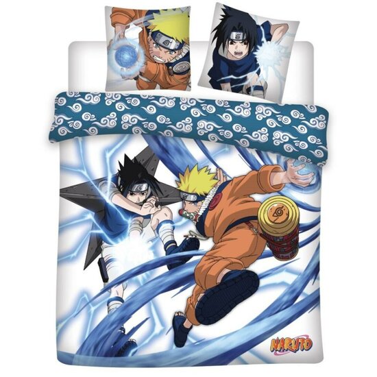 NARUTO - Duvet Cover 240x220cm - Naruto &amp; Sasuke