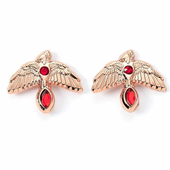 HARRY POTTER - Oorbellen - Rose Gold Fawkes