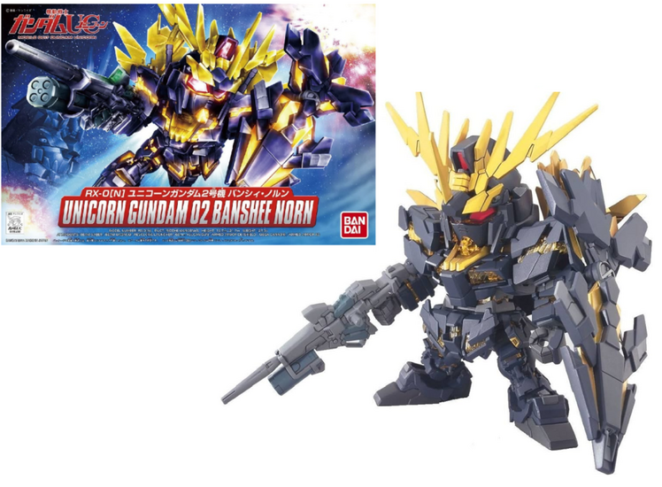 GUNDAM - BB391 Unicorn Gundam 02 Banshee Norn - Model Kit 8cm
