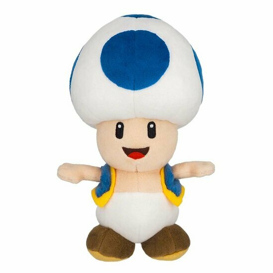 SUPER MARIO - Blue Toad - Plush 20cm