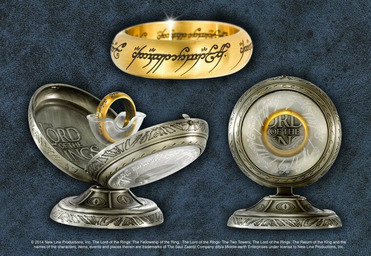 LORD OF THE RINGS - One Ring Stainless Steel - Size US 12 FR 67.5