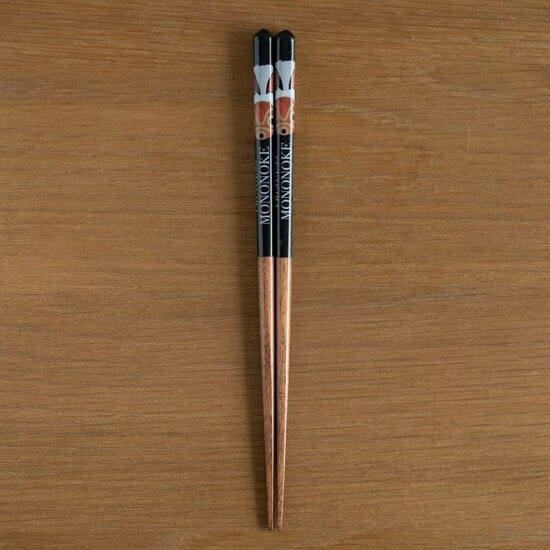 PRINCESS MONONOKE - San&#039;s Mask - Lacquered Chopstick 21cm