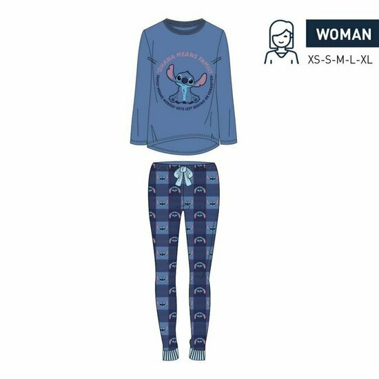 LILO &amp; STITCH - Women Jersey Long Pyjama - (S)